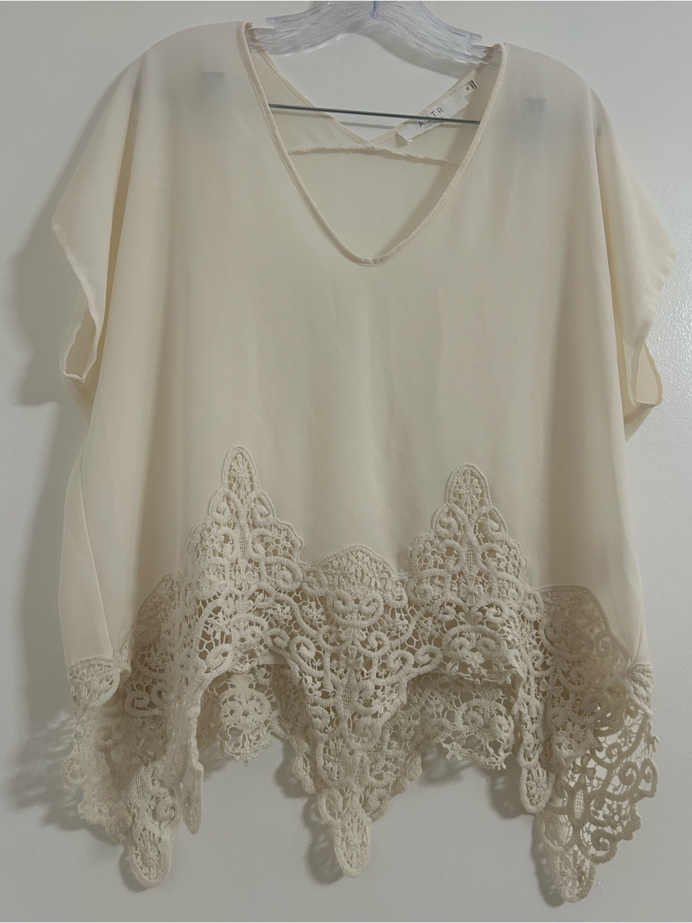 ASTR the Label Lace Trim Blouse